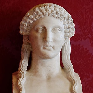 Buste de Sappho, copie romaine d'un original grec de l'époque classique, Musées du Capitole - © 	Marie-Lan Nguyen, 2011 
